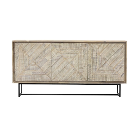 Armen Living Peridot Sideboard Buffet in Natural Acacia Wood LCPEBUNAT